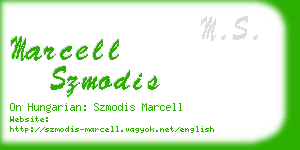 marcell szmodis business card